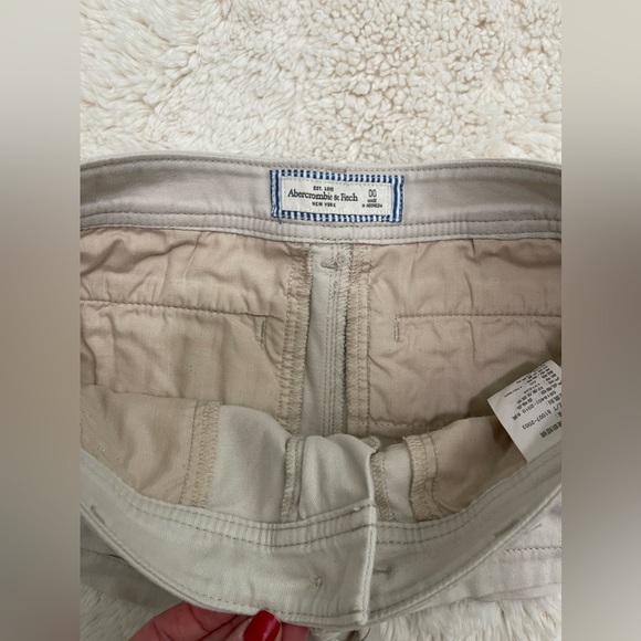 Abercrombie & Fitch Khaki Shirt SZ 00 - Picture 7 of 7